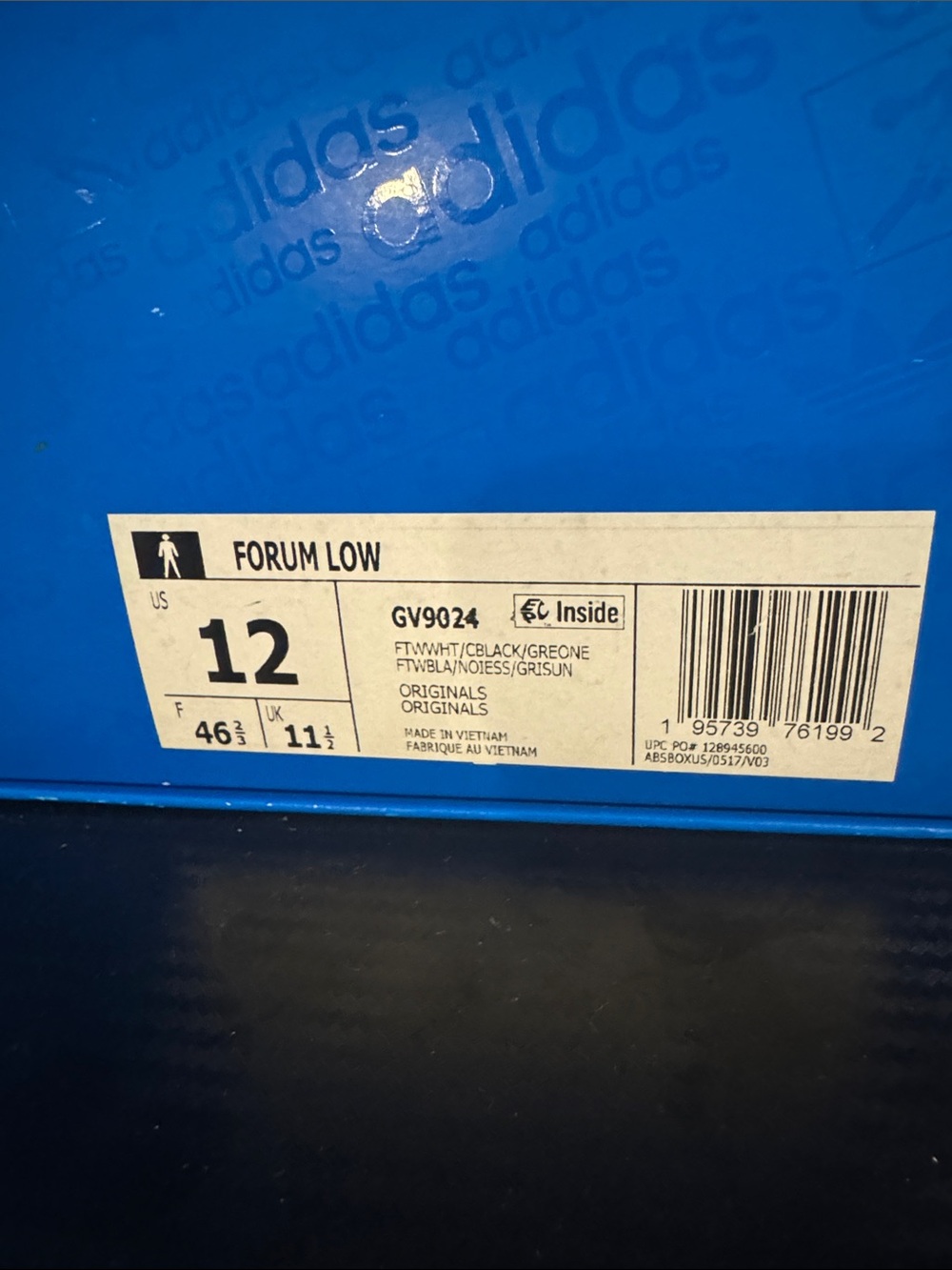 adidas Forum Low White & Black Low-Top Court Sneakers - Picture 6 of 6